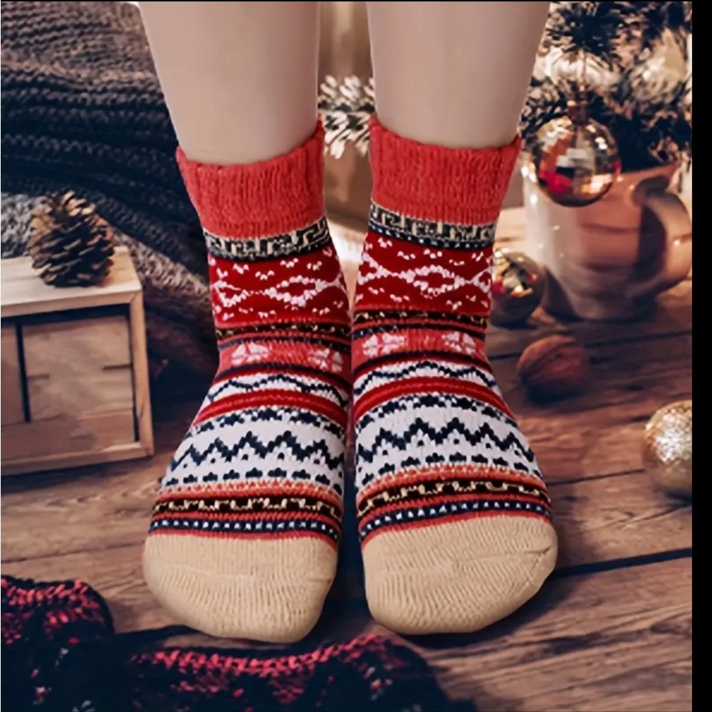 5pairs Colorful Patterned Socks - Picture 5 of 5